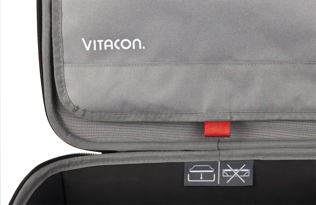 Thermoformed EVA custom case built by Shell-Case for a Vitacon scanner